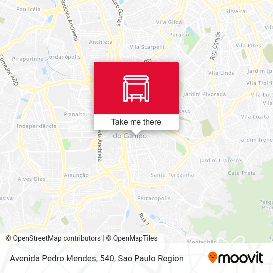 Avenida Pedro Mendes, 540 map