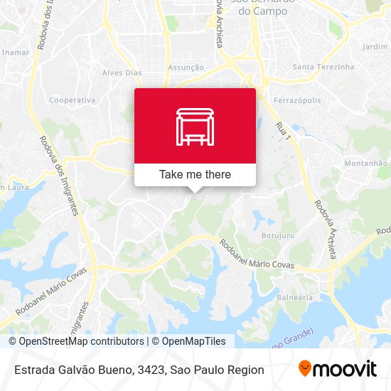 Estrada Galvão Bueno, 3423 map