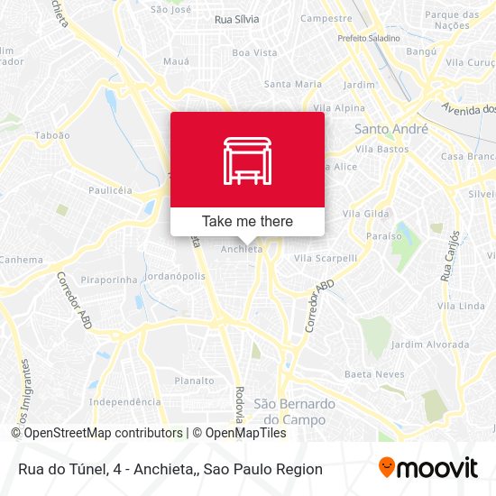 Rua do Túnel, 4 - Anchieta, map