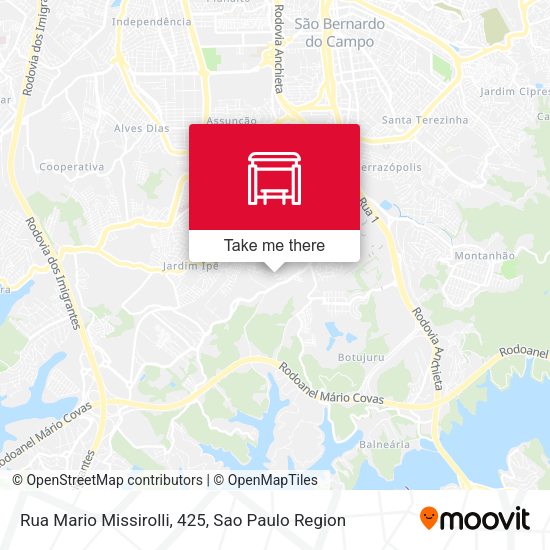 Rua Mario Missirolli, 425 map