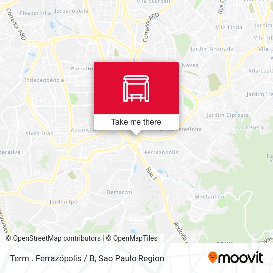Term . Ferrazópolis / B map