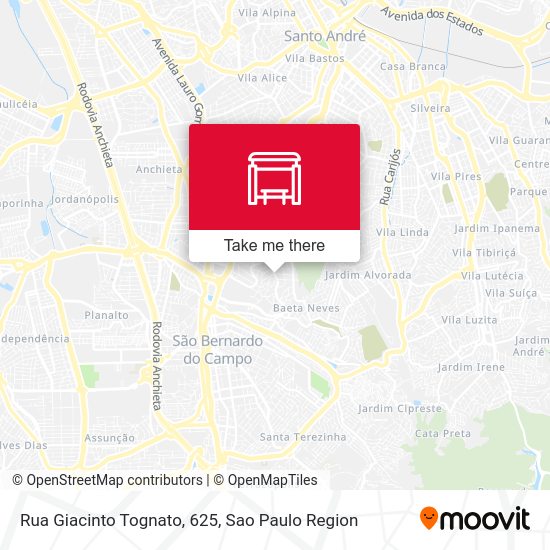 Rua Giacinto Tognato, 625 map