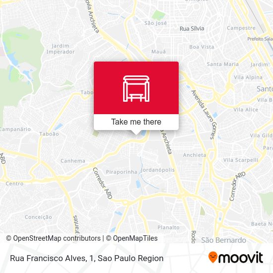 Rua Francisco Alves, 1 map