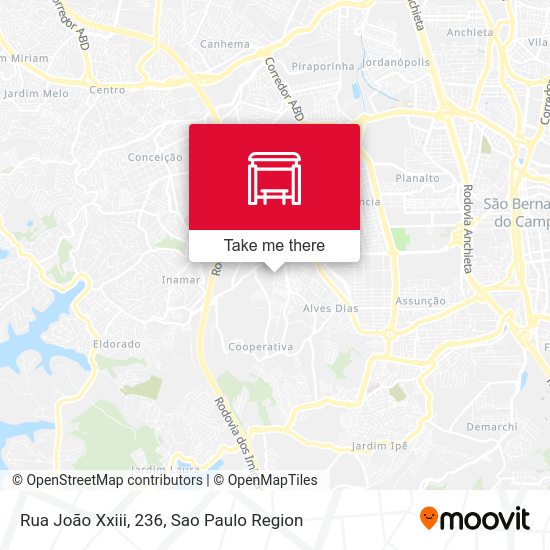 Rua João Xxiii, 236 map