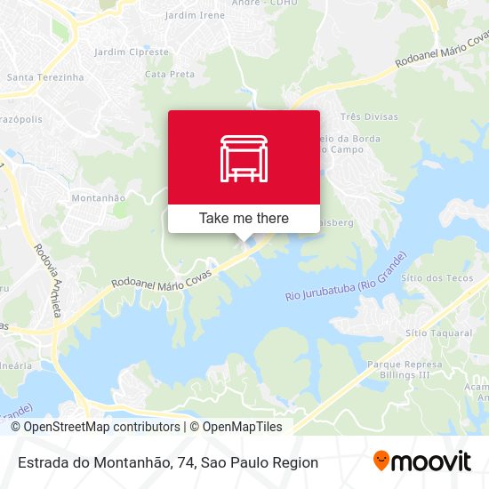 Estrada do Montanhão, 74 map