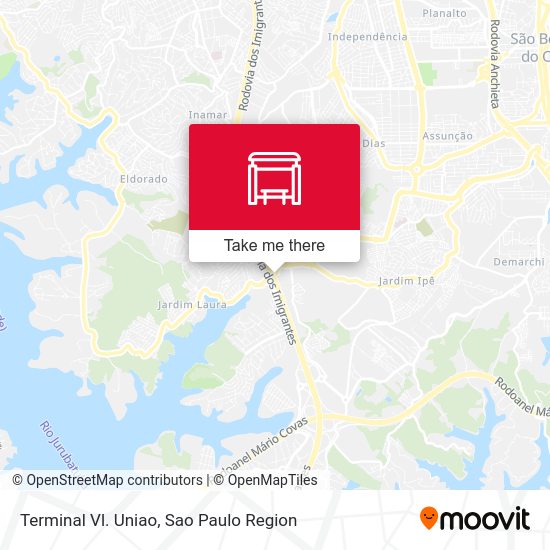 Terminal Vl. Uniao map