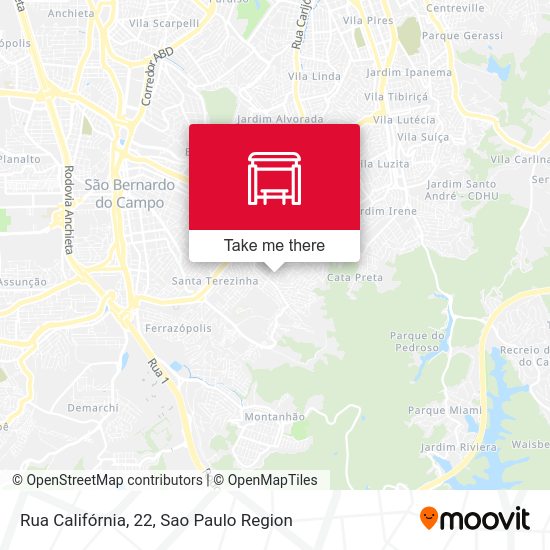 Rua Califórnia, 22 map