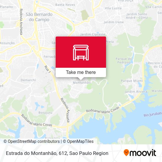 Estrada do Montanhão, 612 map