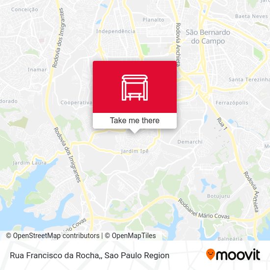 Rua Francisco da Rocha, map
