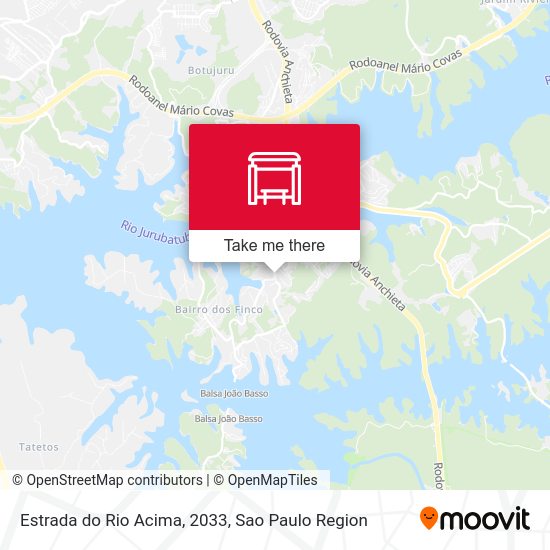 Estrada do Rio Acima, 2033 map