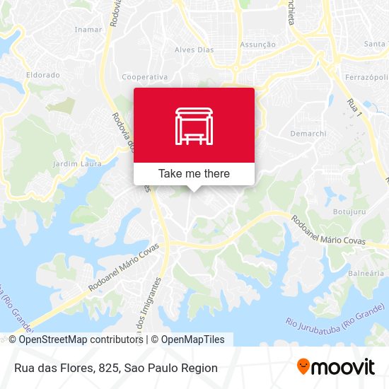 Rua das Flores, 825 map