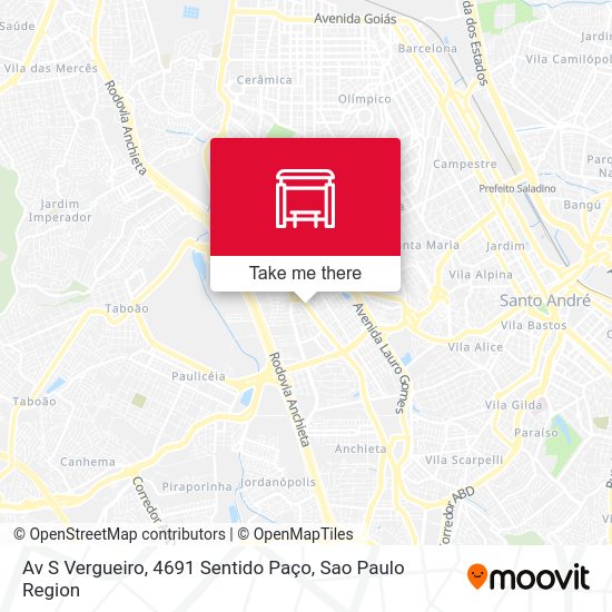 Av S Vergueiro, 4691 Sentido Paço map