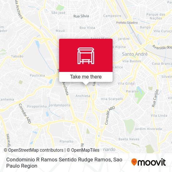 Condominio R Ramos Sentido Rudge Ramos map