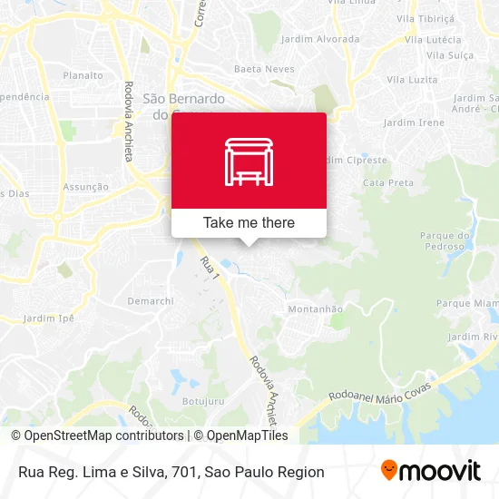Rua Reg. Lima e Silva, 701 map