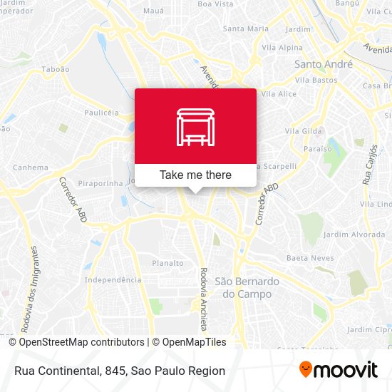 Rua Continental, 845 map