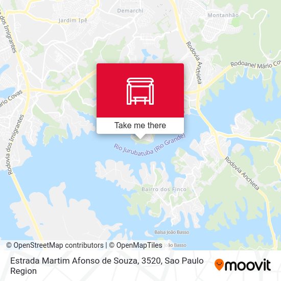 Estrada Martim Afonso de Souza, 3520 map
