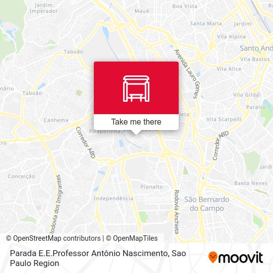 Parada E.E.Professor Antônio Nascimento map