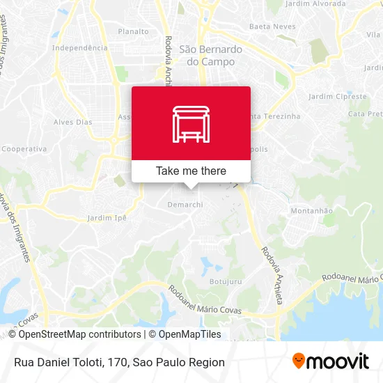 Rua  Daniel Toloti, 170 map