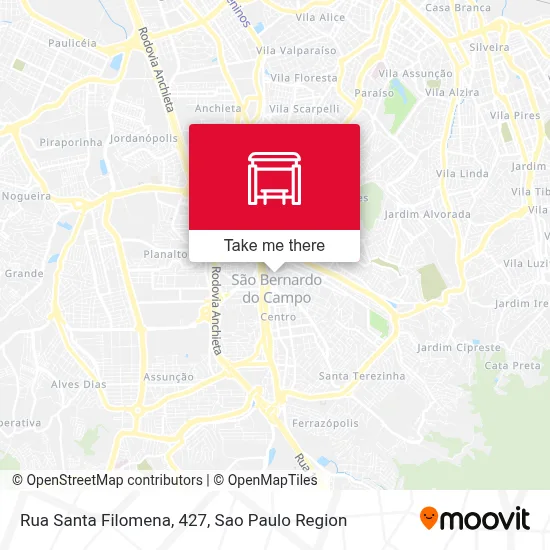 Rua Santa Filomena, 427 map