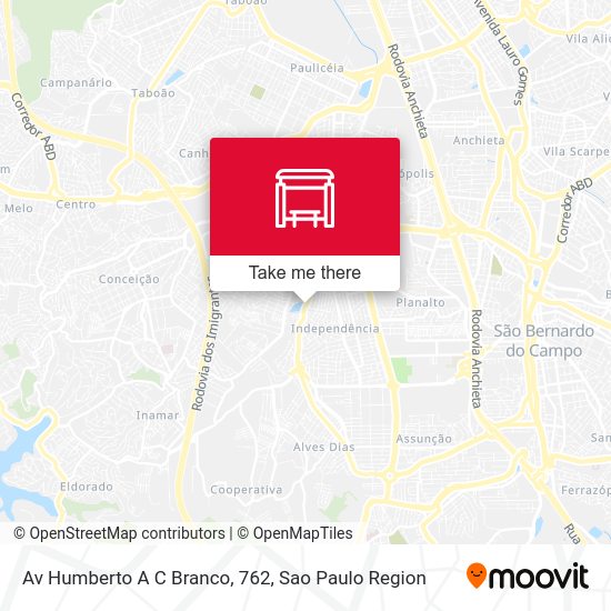 Av Humberto A C Branco, 762 map