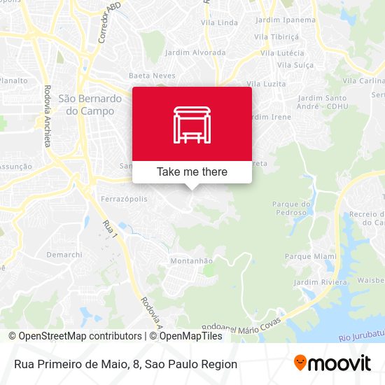 Rua Primeiro de Maio, 8 map