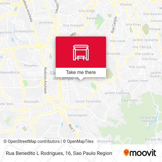 Rua Benedito L Rodrigues, 16 map