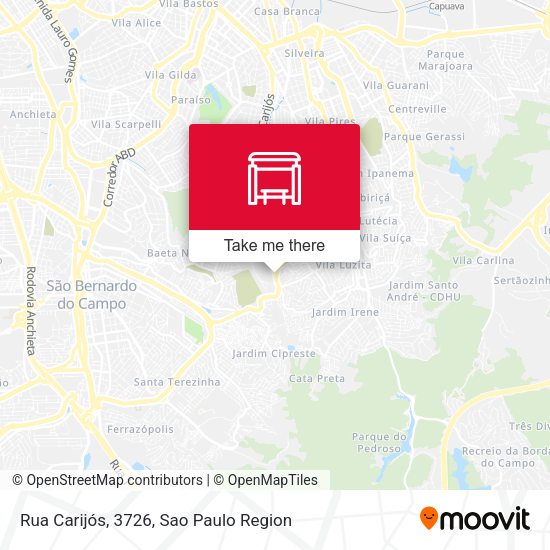 Rua Carijós, 3726 map
