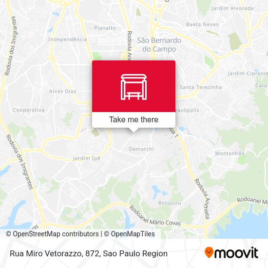 Rua Miro Vetorazzo, 872 map