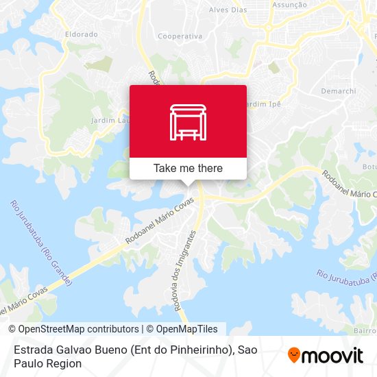 Estrada Galvao Bueno (Ent do Pinheirinho) map