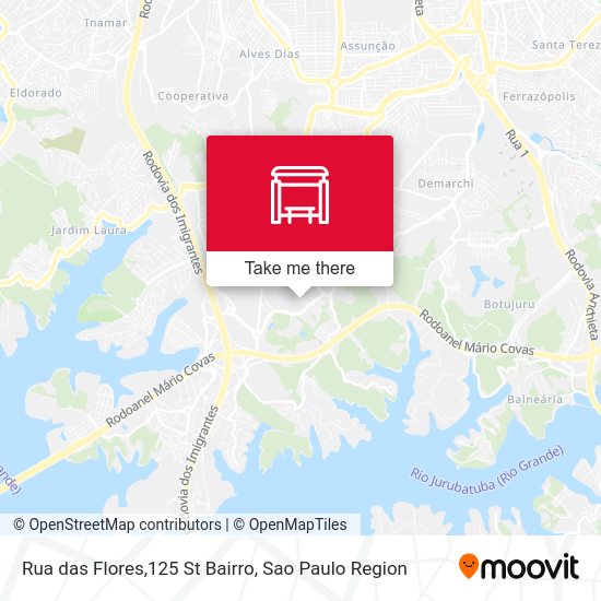 Rua das Flores,125 St Bairro map