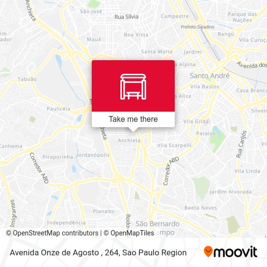 Avenida Onze de Agosto , 264 map