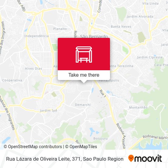 Rua Lázara de Oliveira Leite, 371 map