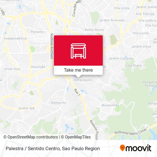 Palestra /  Sentido Centro map
