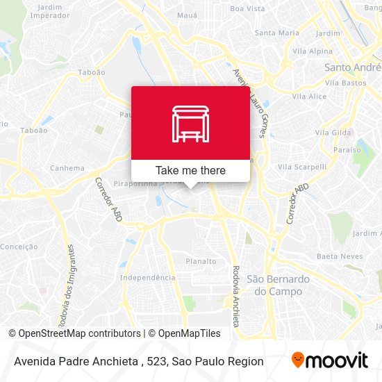 Avenida Padre Anchieta , 523 map