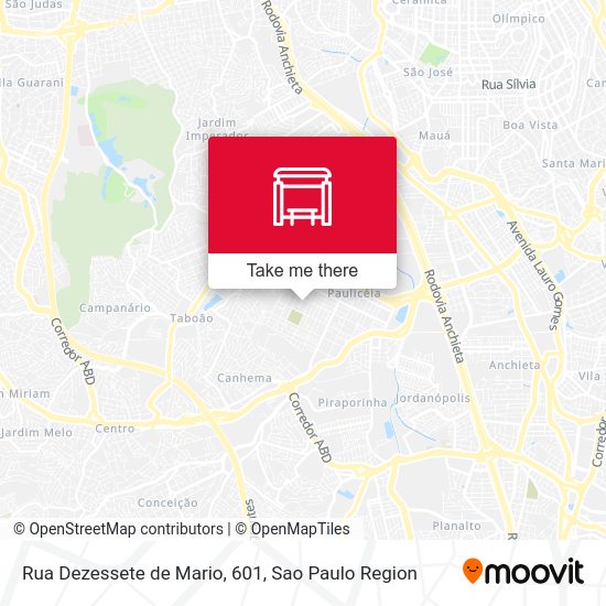Rua Dezessete de Mario, 601 map