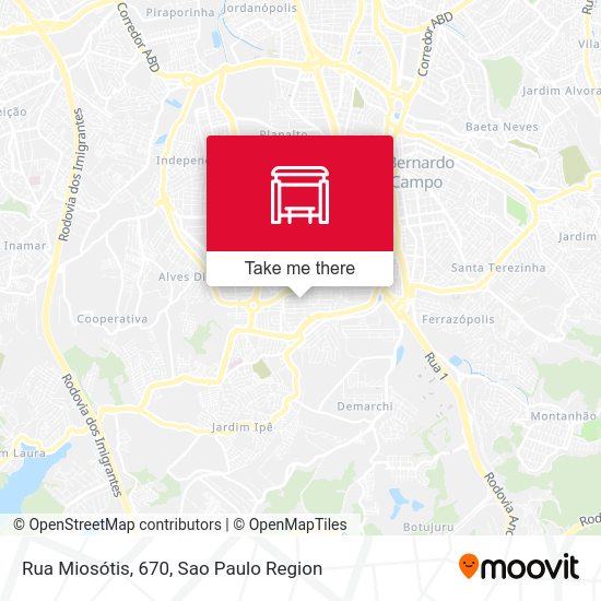 Rua Miosótis, 670 map