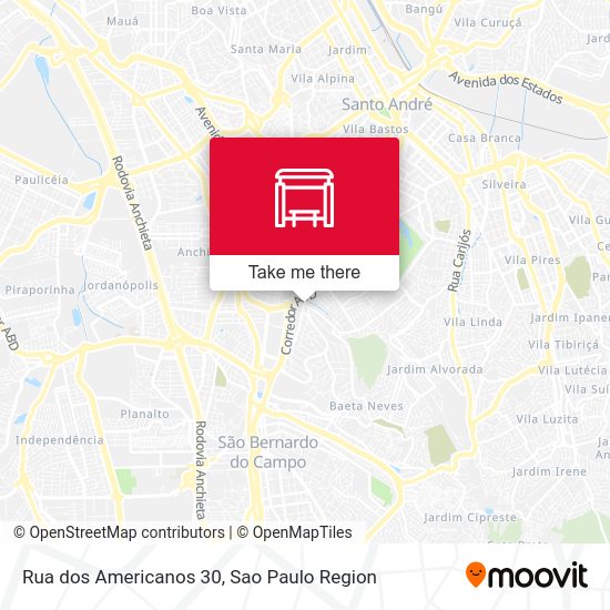 Rua dos Americanos 30 map