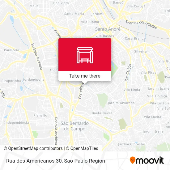 Rua dos Americanos 30 map