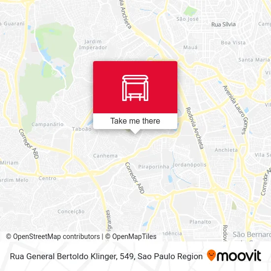 Rua General Bertoldo Klinger, 549 map