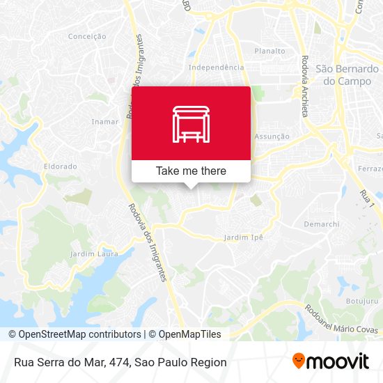 Rua Serra do Mar, 474 map