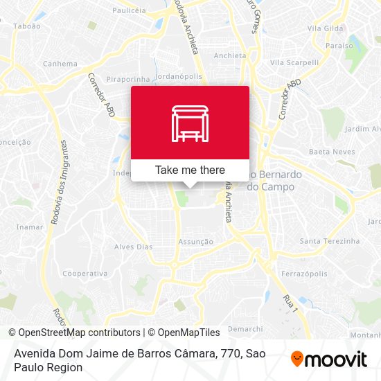 Avenida Dom Jaime de Barros Câmara, 770 map