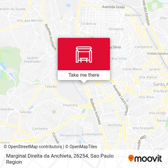 Marginal Direita da Anchieta, 26254 map