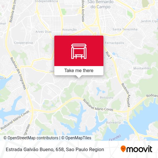 Estrada Galvão Bueno, 658 map