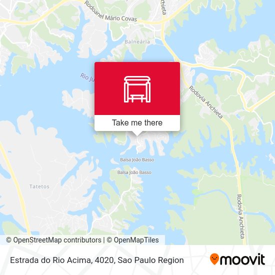 Estrada do Rio Acima, 4020 map