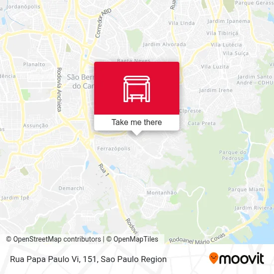 Rua Papa Paulo Vi, 151 map