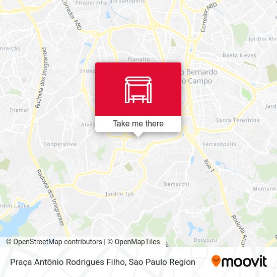 Praça Antônio Rodrigues Filho map