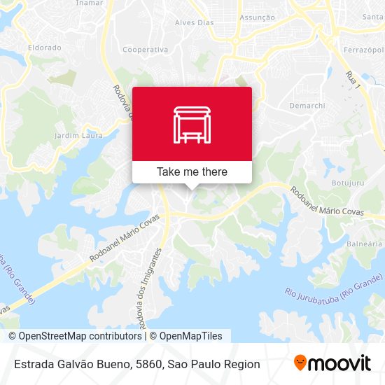 Estrada Galvão Bueno, 5860 map