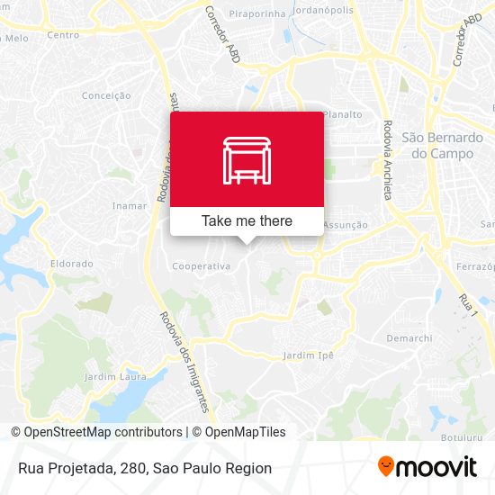 Rua Projetada, 280 map