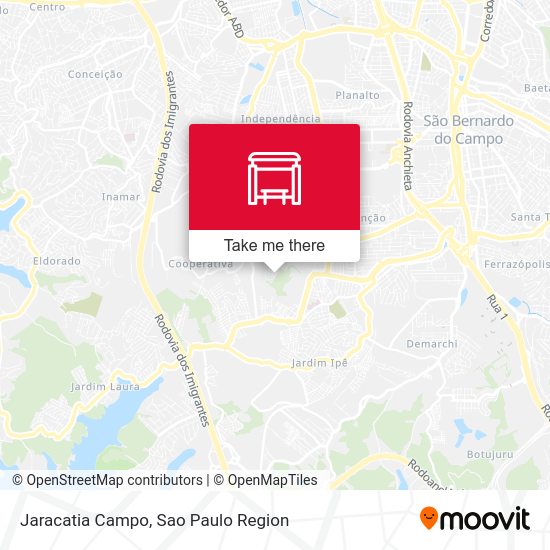 Jaracatia Campo map