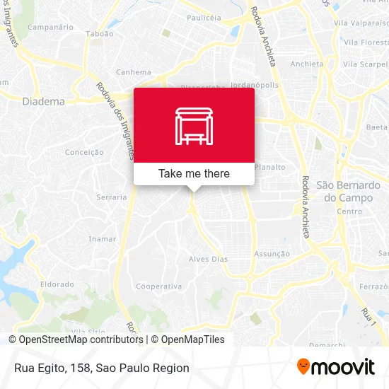 Rua Egito, 158 map